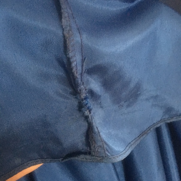 Blue chiffon 3 piece long gown from Gemini. - Picture 4 of 5